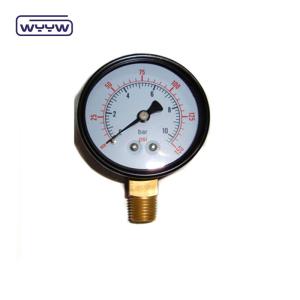 pressure gauge for swimming pool filter  2 Dial, 0-60 Psi, Bottom Mount 1/4 Pipe Thread