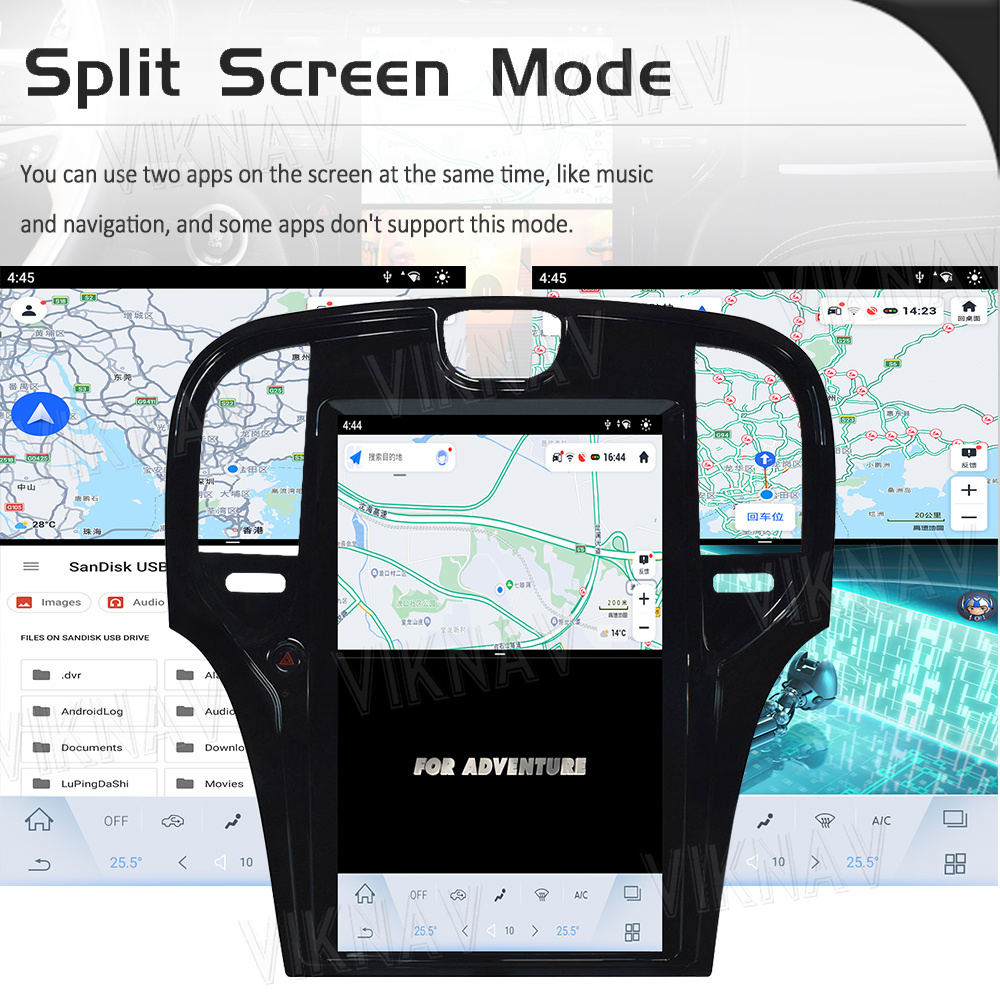 Stereo Touch Screen Car Radio For Chrysler 300C 2013-2019 Android 11 Wireless