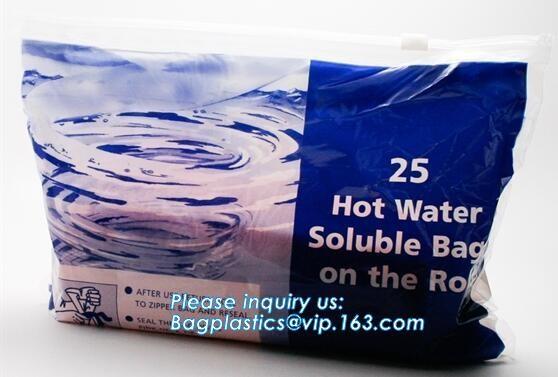 Quality hospital disposable use pva material fabric water soluble plastic bag, Water Soluble Laundry Bag/Folding Washing Laundry for sale