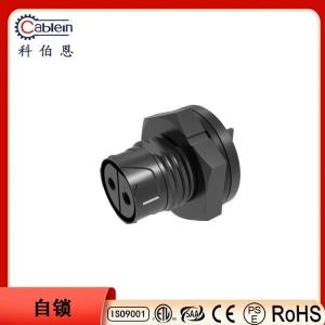China IP67 Panel Mount Waterproof Connector Female Pin Threaded Welded 3 4 Core Socket on sale