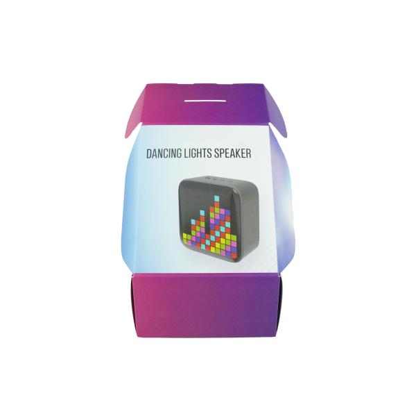 Quality Customized Color Bluetooth Speaker Box Cardboard Gift Folding Boxes with Plastic Hook for sale