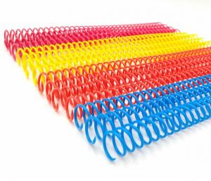 China 2 A4 Box Colorful Eco-friendly Matetrials Plastic Spiral Coil For Book Binding on sale