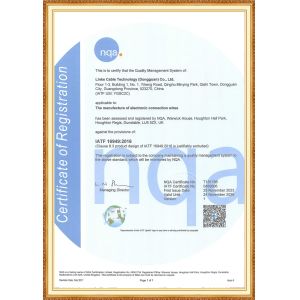 Linke Cable Technology (DongGuan) CO.,LTD Certifications