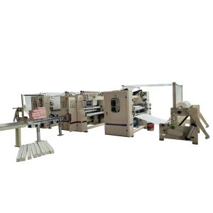 China Automatic transfer V fold glue lamination hand towel and facial tissue paper making machine price on sale