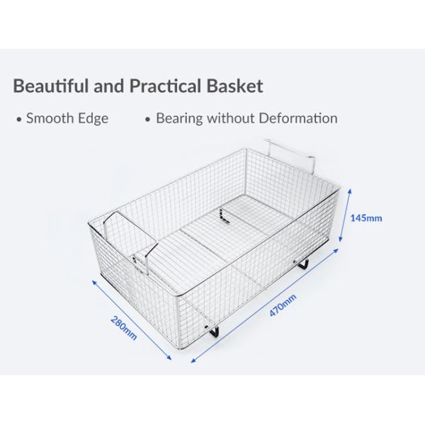 Industrial Parts Ultrasonic Cleaner Time Setting 28 / 40kHz CE ROHS Certificated