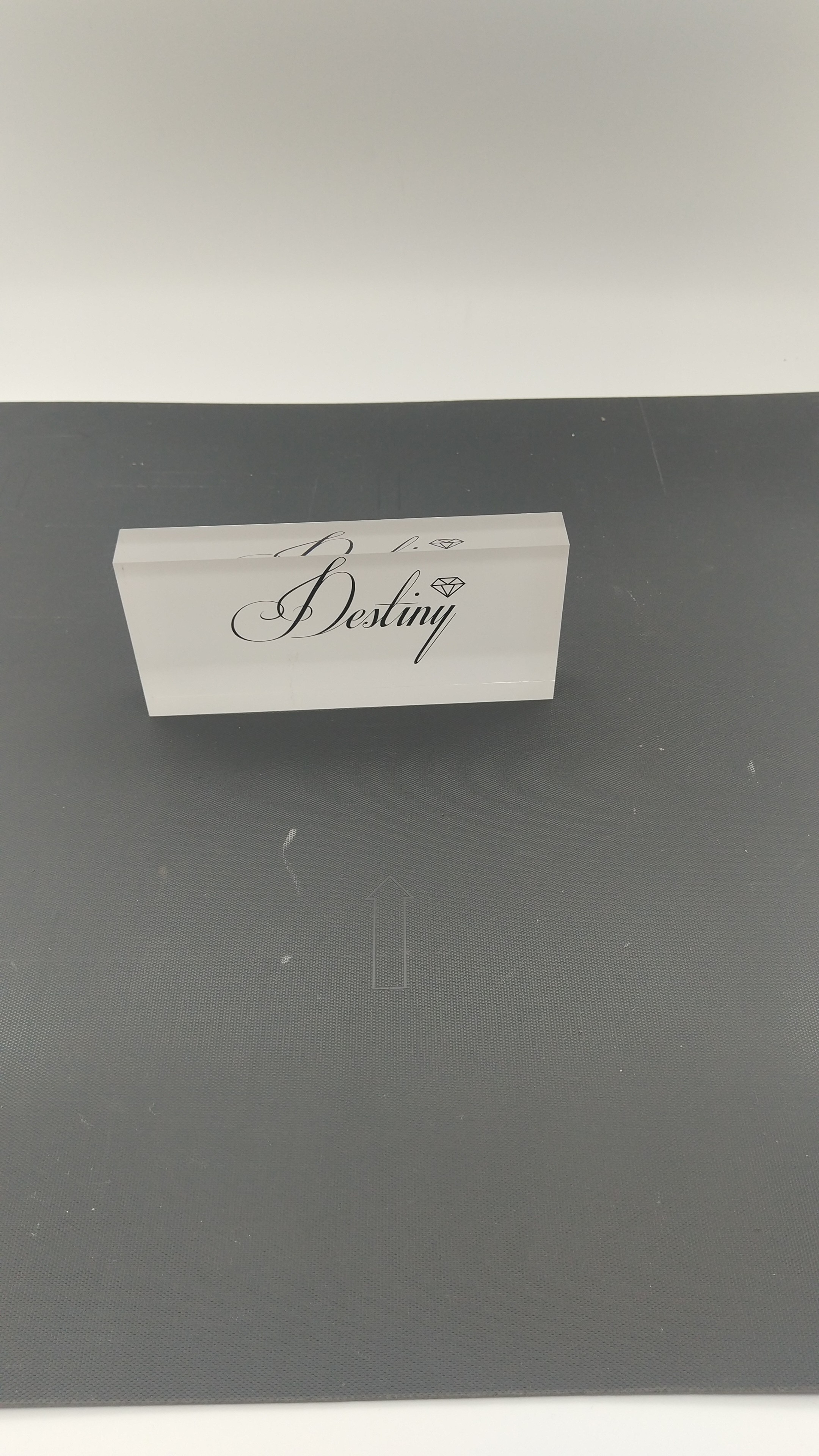 Custom Cear Acrylic Sign Display Logo Block Brand Block Plexiglass Print Block