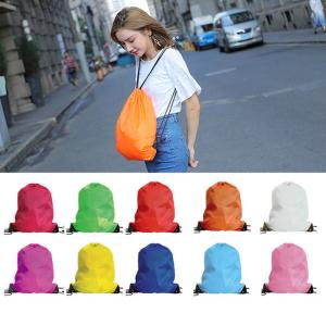Water Repellent Polyester Drawstring Backpack Customizable For Men / Women / Kids