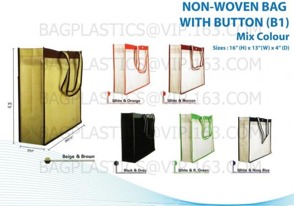 Logo Printed Tote Bag Foldable Reusable Shopping Folding Non Woven Bag With Handle,Foldable Eco Shopping Folding PP Non