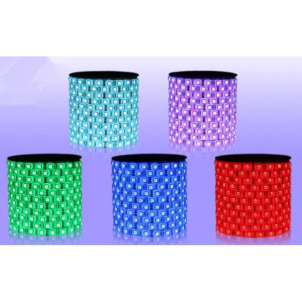 High Intensity Flexible LED Strip Lights SMD 5050 RGB 60 LEDS IP68 Waterproof