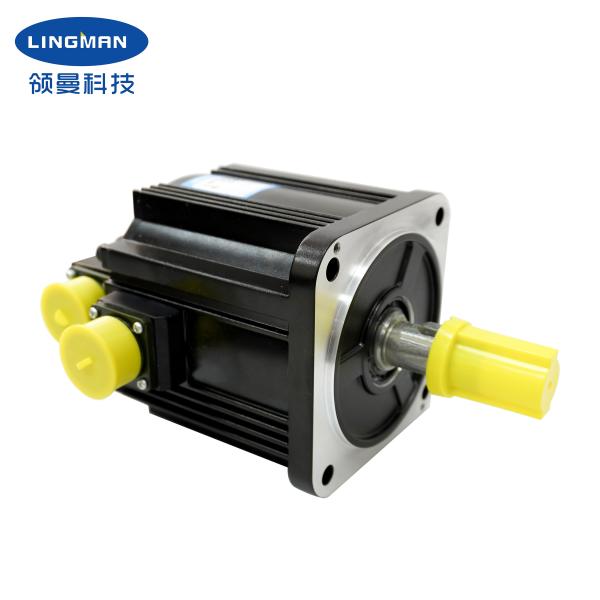 Quality LINGMAN Ac Motor Servo Brake for Cnc 400w Servo Motor Drive SV660 Plc Controller 23bit Multi-ring Absolute Encoder for sale