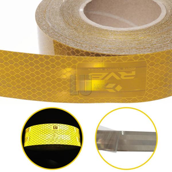 Super High Reflection Metalized Prismatic Conspicuity Tape For Vehicle