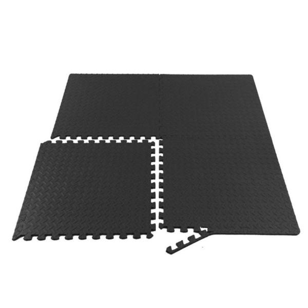 500*500mm Rubber Interlocking Flooring Tiles No Smell Weight Lifting Floor Mats Anti Slip