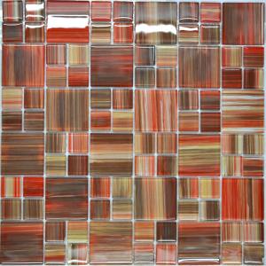 Wholesale Puzzal pattern crystal glass kitchen mosaic tiles from china suppliers