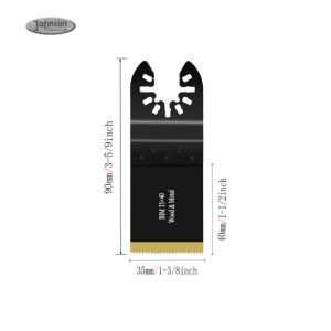 China 35mm 1-3/8 Bi-Metal Titanium Coated Oscillating Multi Tool Saw Blade For Metal Nail Wood Plastic Cutting on sale