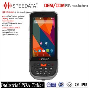 China 4.5 Inch Screen Industrial PDA Pocket Camera Phone-size Scanner Qr Bar code Scanner with Bluetooth and Free SDK on sale