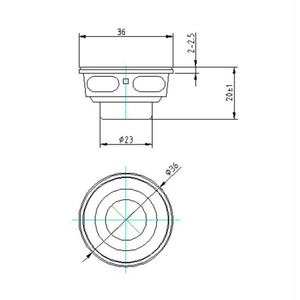 Metal Frame Precision Device Speakers 36mm Waterproof Car Woofer Speaker