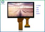 7 Inch 16:9 Projected Capacitive Touch Screen With USB Interface , COB Type