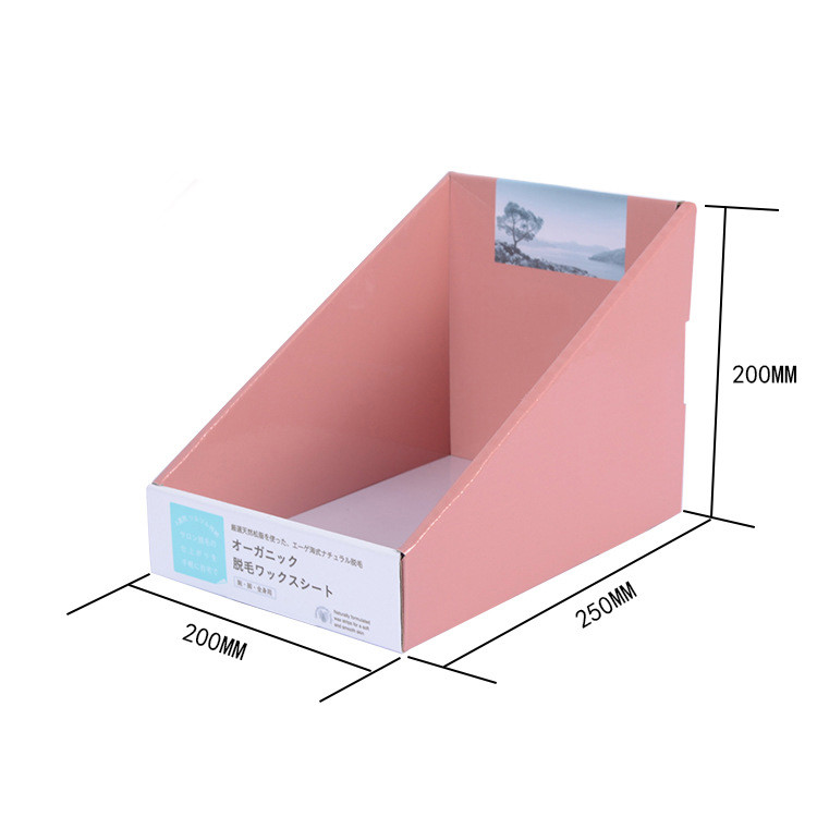Offset Printing Cardboard Shop Display Stands Custom Corrugated Product Display Boxes