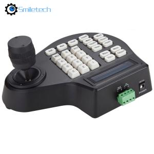 Wholesale 3D Axis joystick keyboard AHD TVI CVI analog speed dome PTZ Controller RS485 Pelco-D/P display for surveillance camera from china suppliers