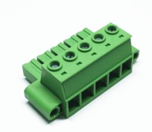Wholesale RD2EDGSKM 7.62mm pitch with flange 400V 32A pcb pluggable terminal block from china suppliers