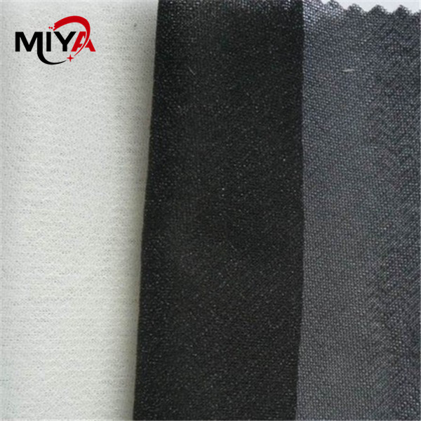 100 Percent Polyester Elastic 42gsm Woven Fusible Interfacing