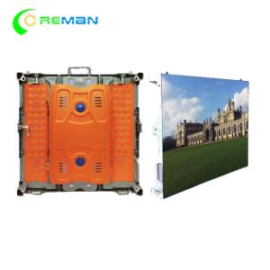 China Portable Outside LED Display Cabinet For Hire , 96X96 Slim P6 LED Display 192X192mm on sale
