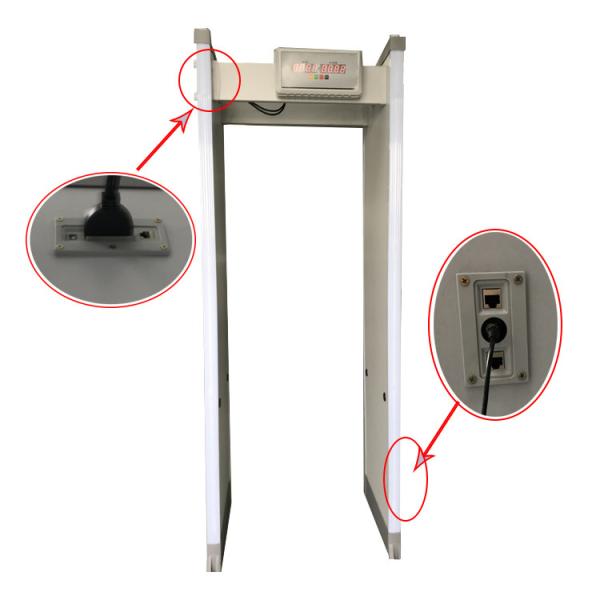Quality 12W Walk Through Metal Detector Adjustable Sensitivity With 33 Detecting Zones for sale