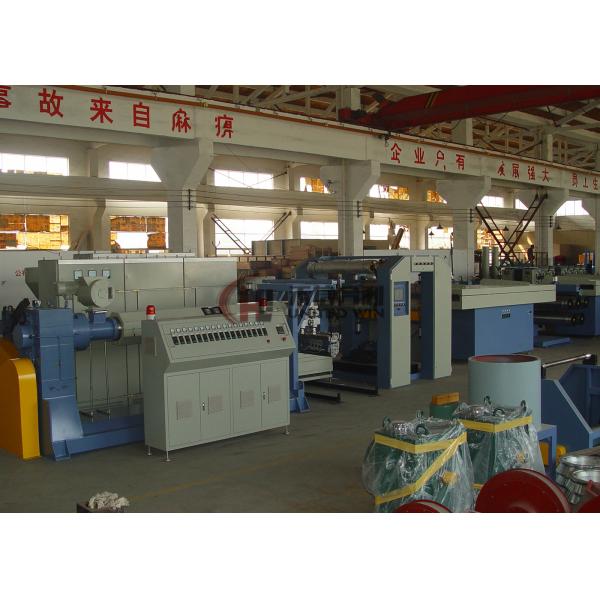 Flat Filament Yarn Tape Extrusion Line For Pp And Pe Two Die Head 400KW