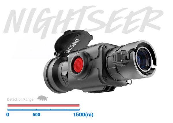 Quality 1500m Detection Range Thermal Clip On IP67 Waterproof Uncooled Type for sale