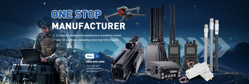 Portable 1.2km Drone Detection 300MHz~6GHz Frequency Coverage Drone Detector