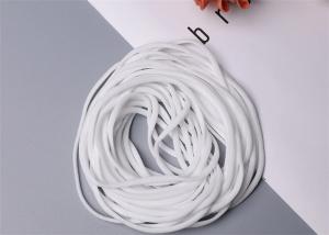 Wholesale 2mm 3mm 4mm Elastic Ear Loop / White Disposable Round Elastic String Flat Ribbon from china suppliers