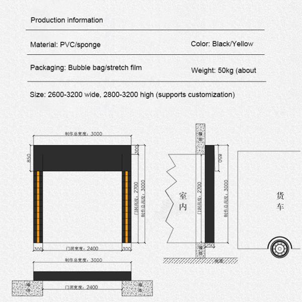 High Quality Logistics Warehouse Dock Industrial Durability Modern Custom Color Loading Dock Shelters Easy Installation Protection From Elements