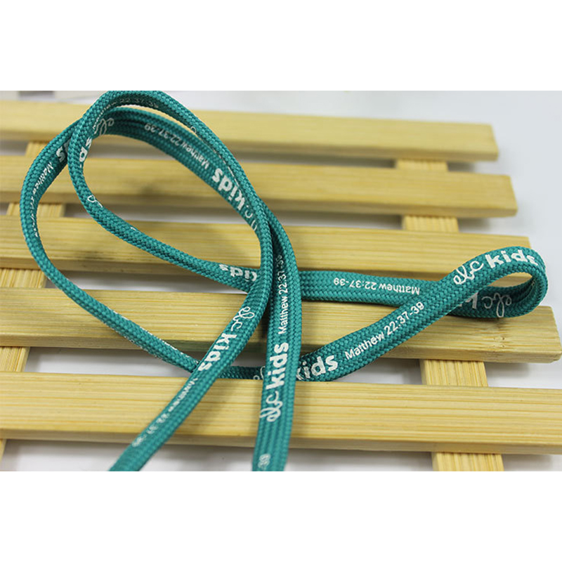 Green 10mm Drawstring Cord For Hoodie 1cm Flat Cord Drawstring
