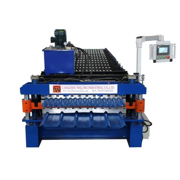 Color Coated Delta 4m/Min Roof Tile Roll Forming Machine