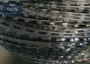 Wholesale Electro Galvanized Razor Style BTO11 Barbed Wire With Sharp Blade from china suppliers