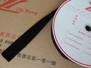 China Unnapped Heavy Duty Elastic Hook Loop Strap Customize Color With Plain Weave on sale