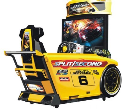 Speed Car Racing Arcade Machine Metal Material High Resolution With 42 " LCD Screen