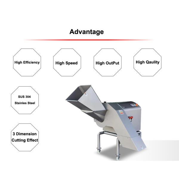 Smoothly Cube Shape Electric Pumpkin Dicer Machine