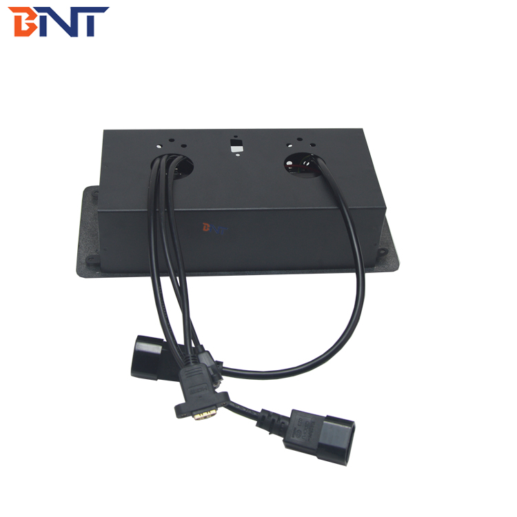 gas pop up panel desktop socket with 2 power and two data /desktop popup socket box