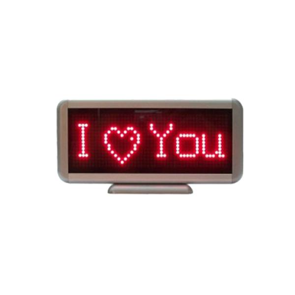 Quality LED Desk Screen Board Name Badge Scrolling Message Display/Red/Advertising C1648R for sale