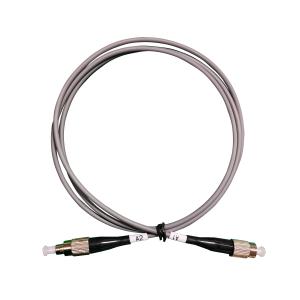China 50dB RL FC UPC 2 Core Armored Patch Cord Single Mode Armored Fiber on sale