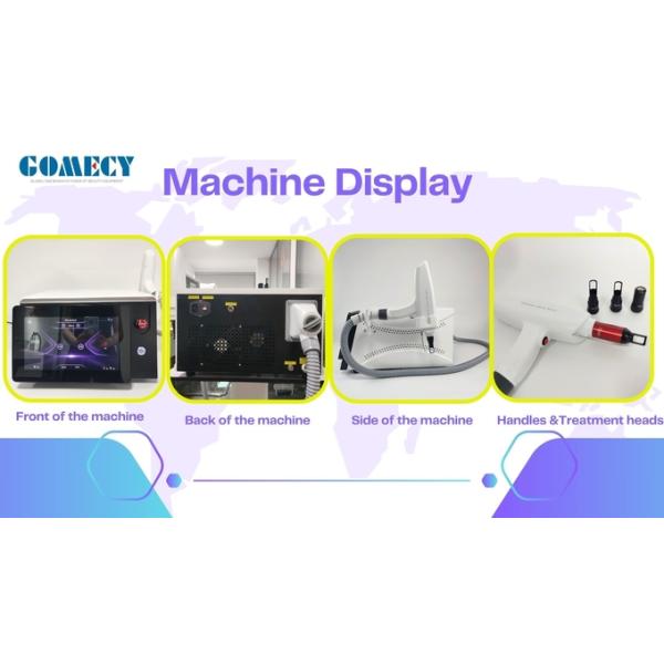 Adjustable 1-10Hz Pulse Repetition Rate Pico Laser for Tattoo Removal and Nd Yag Laser with Air Cooling System