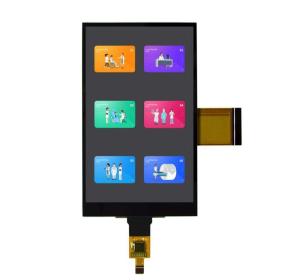Wholesale 3.3V 4.3 Inch TFT LCD Display / 200cd/M2 Capacitive Touch Screen Panel from china suppliers