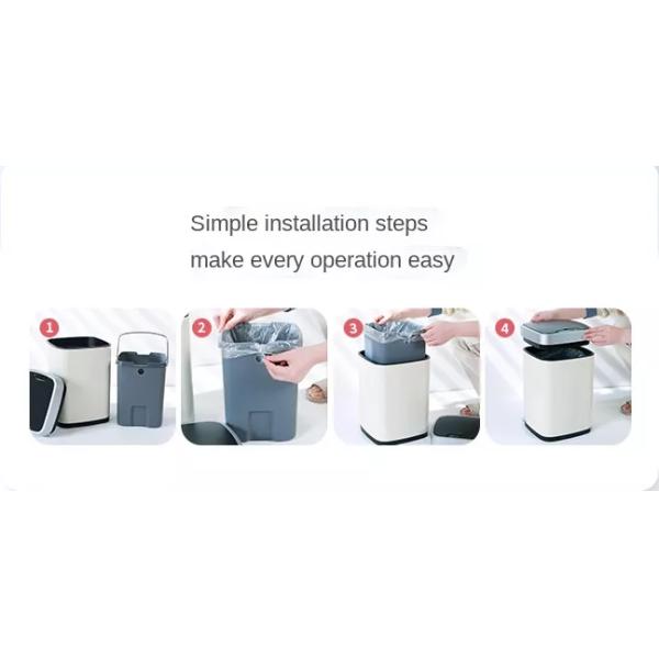 Automatic Steel Trash Can Production Line Pet Sensor Trash Can Feidash Touchless Trash Can