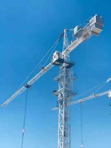 Wholesale Topkit Jib 50 Meters 6ton Construction Tower Crane With Telescoping Cage from china suppliers
