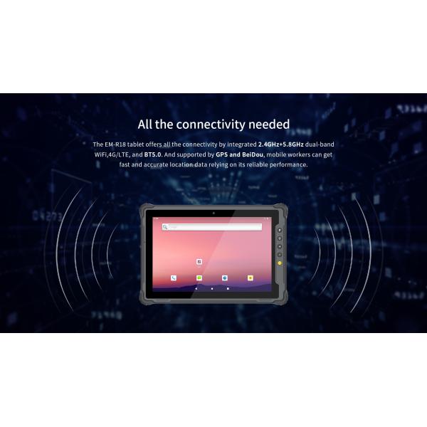 Waterproof Handheld Android Rugged Tablet with Shockproof GPS WiFi USB Interface NFC