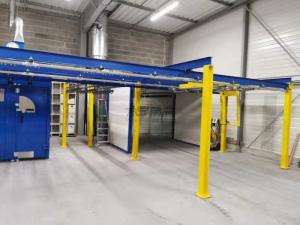 Wholesale Aluminum Profile Powder Coating Spray Booth , Manual Powder Coating Booth from china suppliers