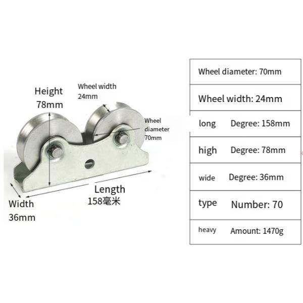 Polished Finish Stainless Steel Sliding Screen Door Rollers For Sliding Gate And Folding Gate