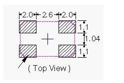 Automatic Mounting Ceramic Resonator Oscillator 4 Pins SMD 6035 Ultra Thin 6.0 X 3.5mm