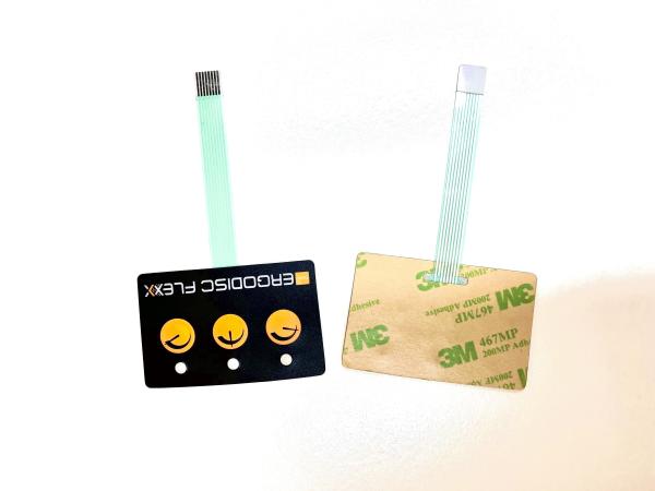 Quality 3M Rear Adhesive Waterproof Backlight Membrane Switch With Gradient Printing for sale